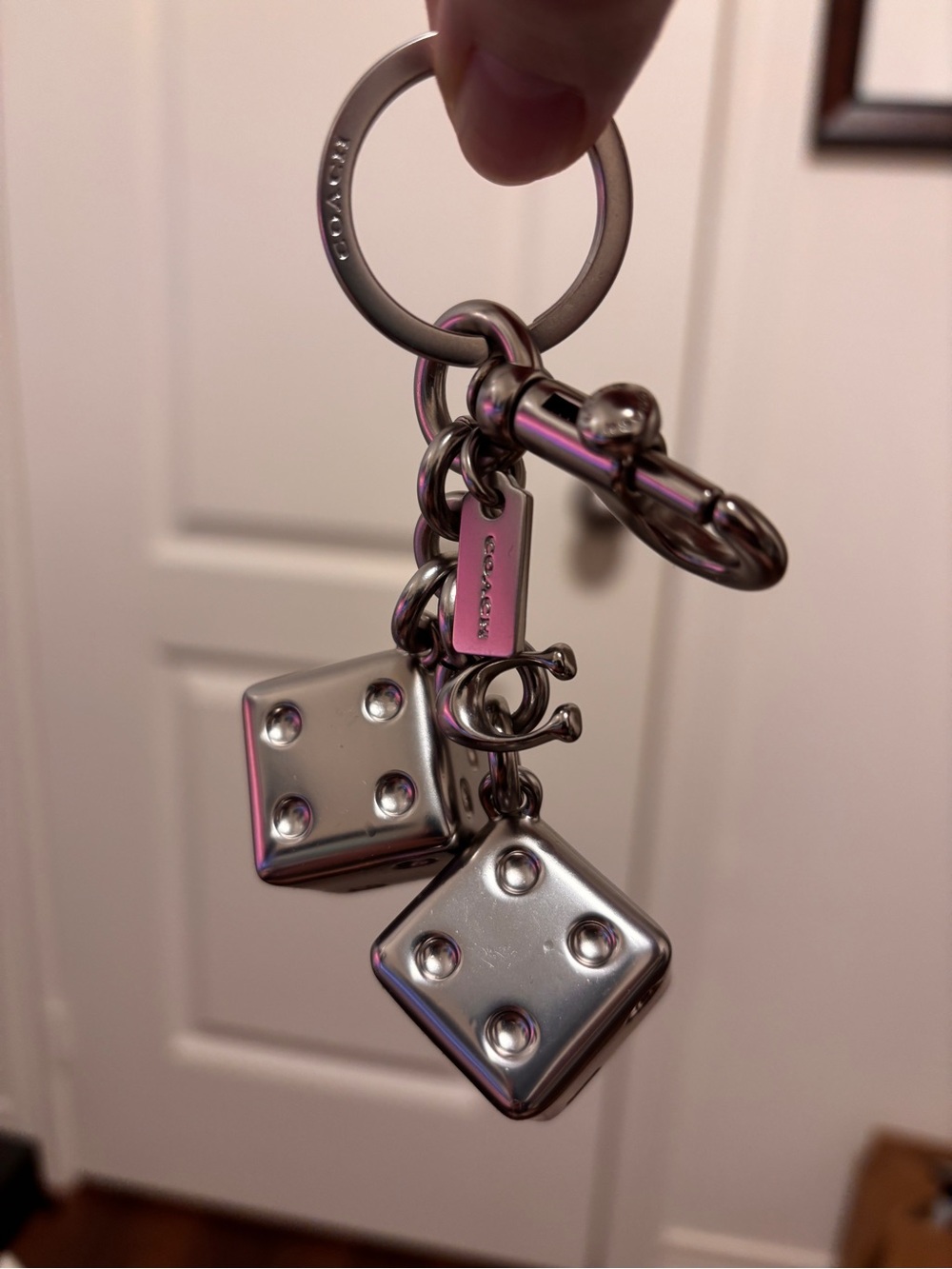 Coach Silver Dice Charm 🎲